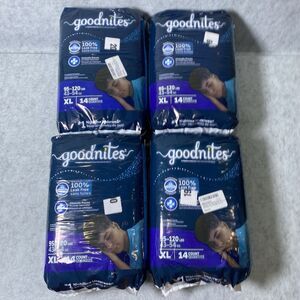 Goodnites Underwear Pull-ups  XL Boys 95-140 lbs NEW Total 56 COUNT Sealed